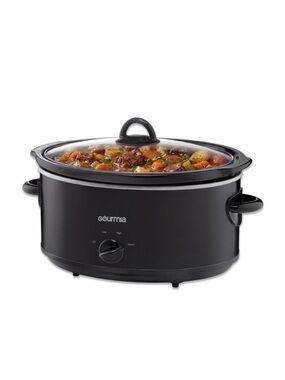 Gourmia ⚜️🖤⚜️ Slow Cooker - 6 Quart Removable Ceramic Pot